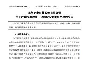 東旭光電戰略布局再落一子 1.96億元收購東旭營口控股權，強化玻璃基板產能與技術優勢